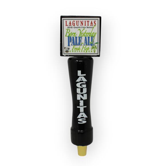 Lagunitas Born Yesterday Pale Ale Craft Draft Beer Tap Handle 2018 OneHitter - Picture 8 of 10